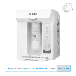 Purificador de Água Viváx Touch com Compressor Branco BIVOLT