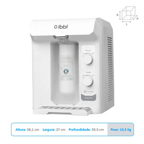 Purificador de Água Viváx com Compressor Pro Branco BIVOLT