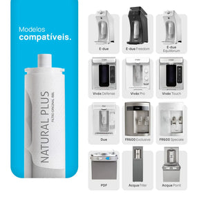 Kit 3 Filtros de Água Natural Plus (C+5)